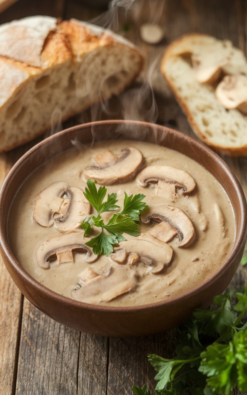 A-Simple-Yet-Flavorful-Creamy-Crimini-Mushroom-Soup