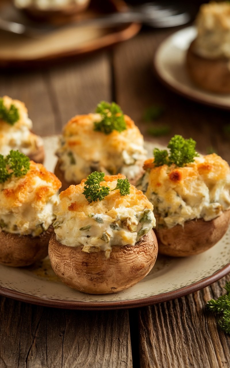 Creamy-Stuffed-Mushrooms-Recipe