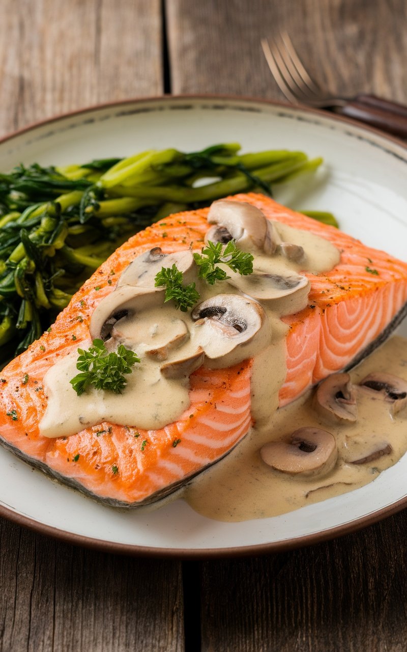 The-Best-Pan-Seared-Salmon-Recipe-with-Creamy-Garlic-Mushroom-Sauce