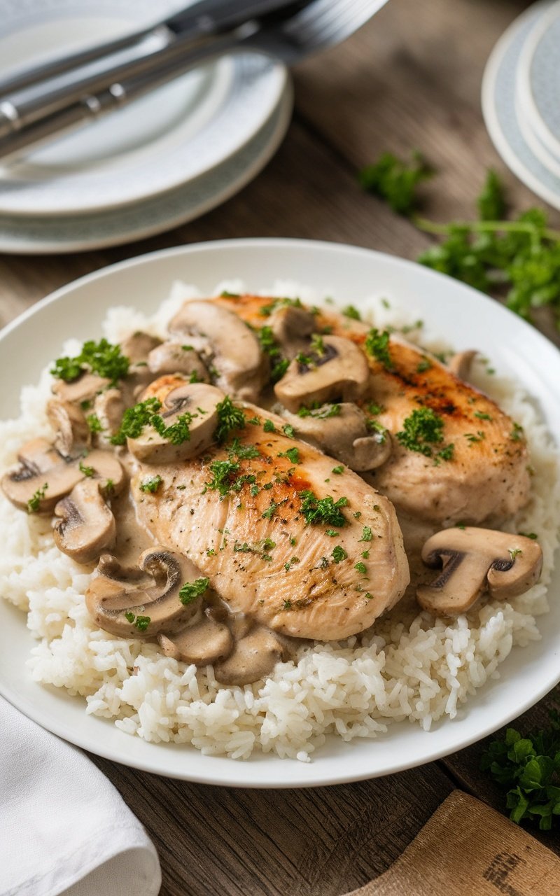 easy_chicken_and_cream_of_mushroom_recipe