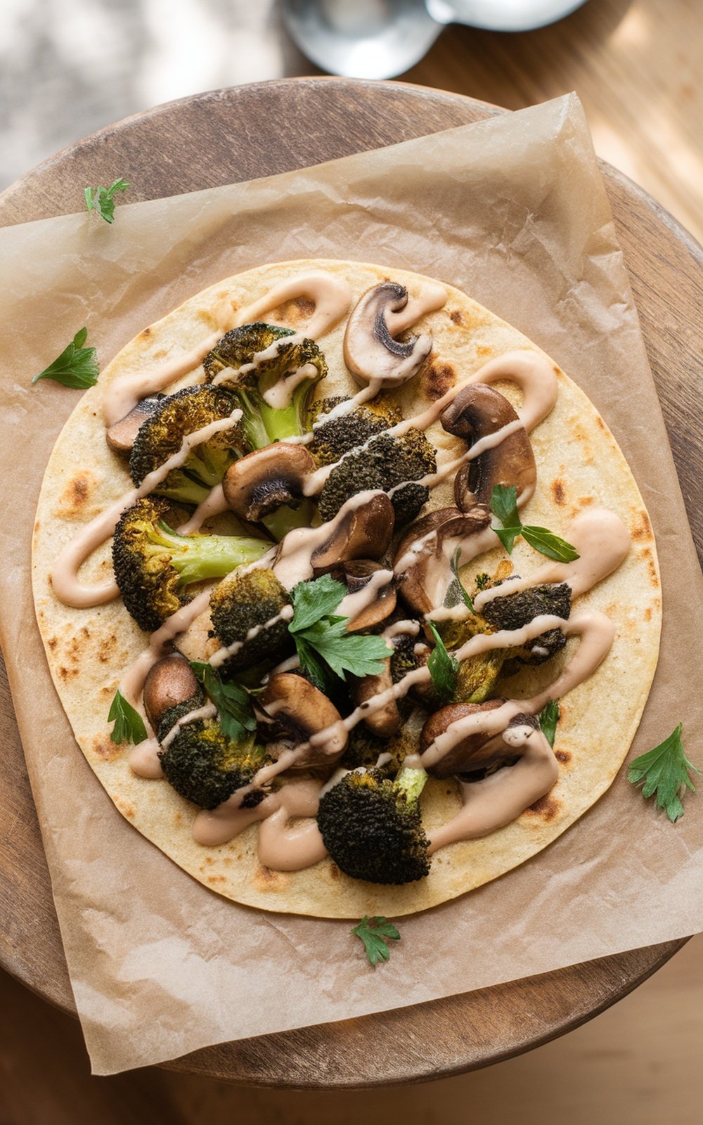 unique_mushroom_and_broccoli_flatbread_recipe