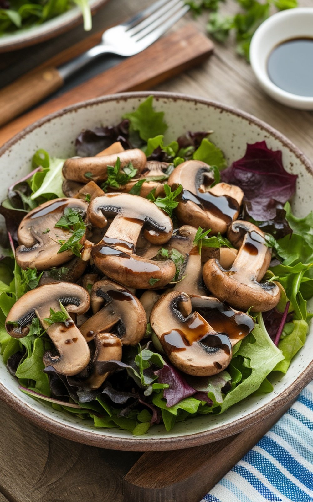 Warm-Garlic-Mushroom-Salad-Recipe
