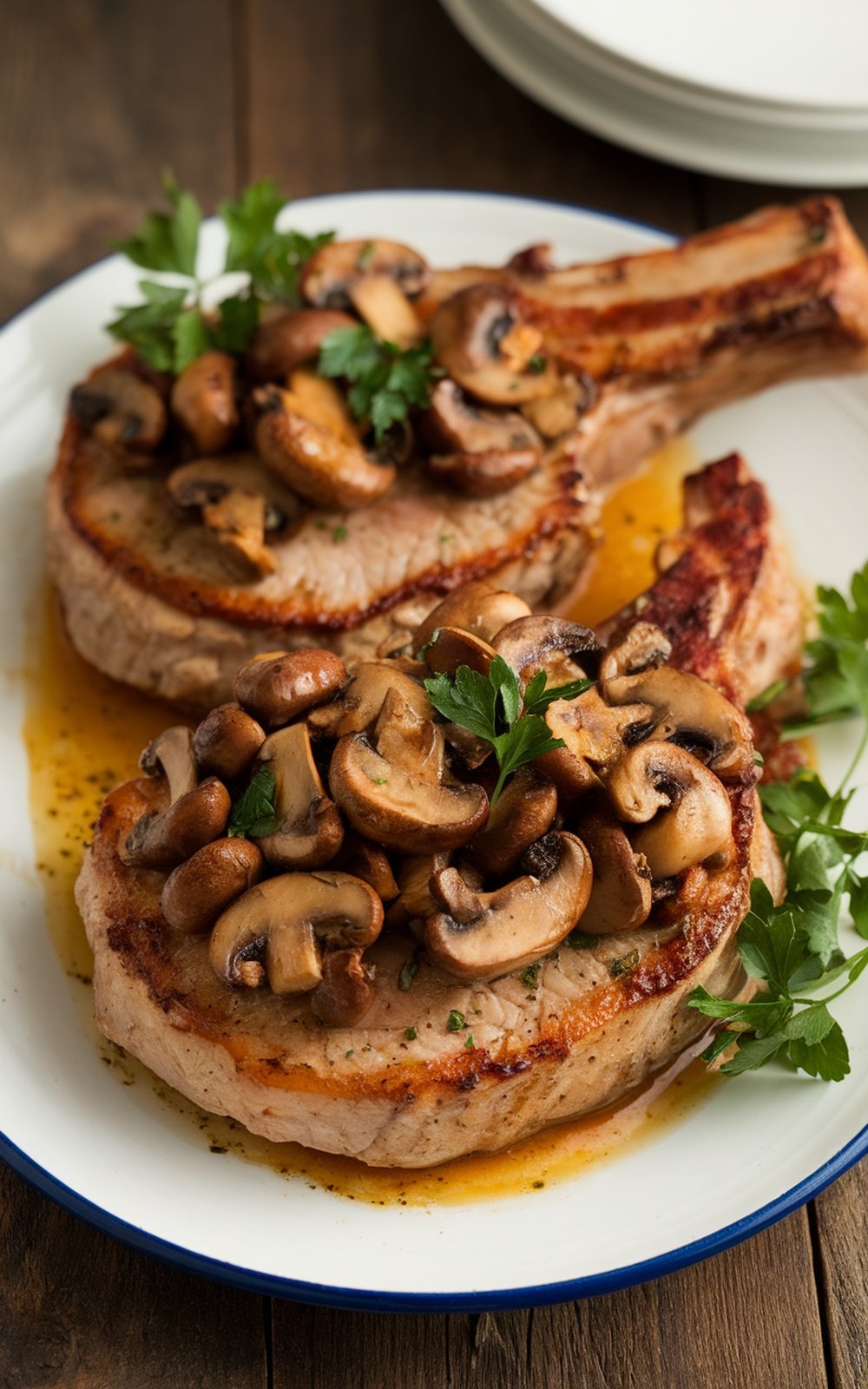 Unique-Roasted-Mushroom-Medley-with-Pork-Chops